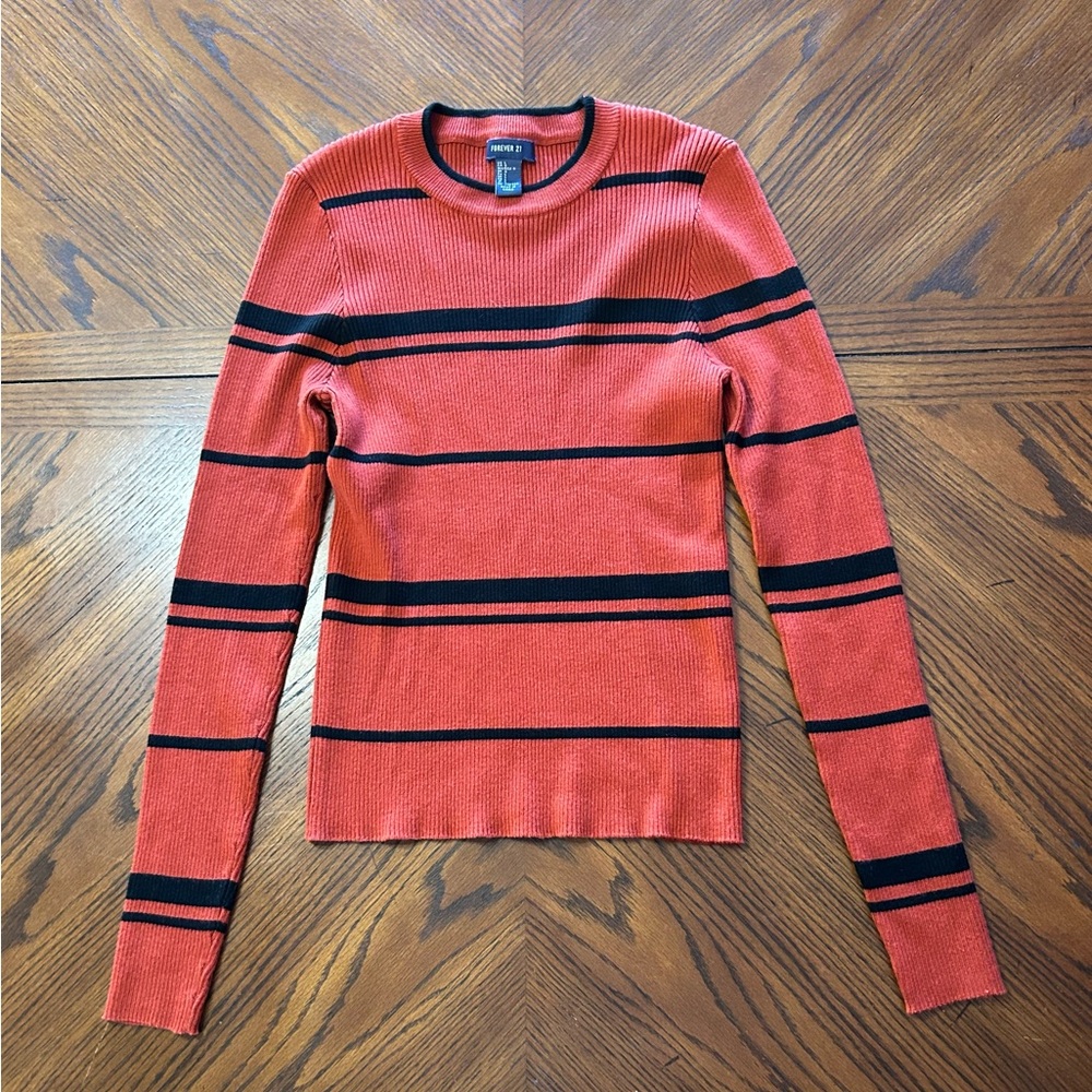 Forever 21 Reddish Orange Sweater